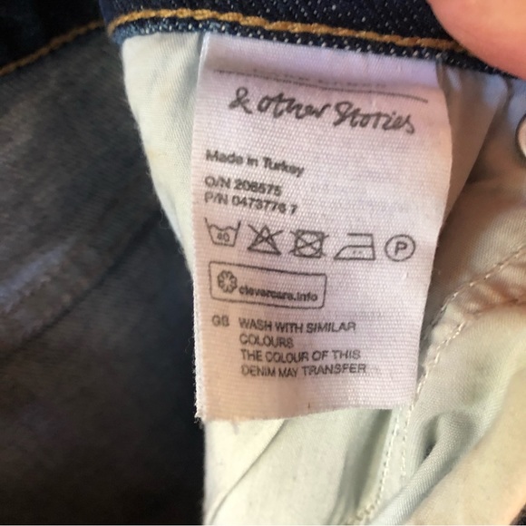 & Other Stories Paris Atelier High Rise Jeans Sz 28 (fits like 27) - Picture 10 of 11